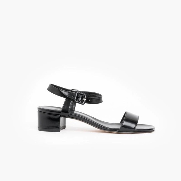 Maryam Nassir Zadeh Sophie Sandal Calf in Black Shine - Picture 7 of 7